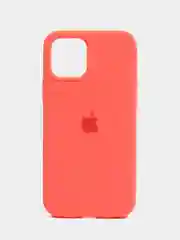 Кораллово-розовый чехол для iPhone 12, 7+, 12 Pro Max, 11 Pro Max, XS Max, Silicone Case, с закрытым низом