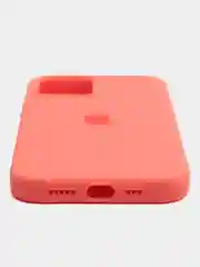 Кораллово-розовый чехол для iPhone 12, 7+, 12 Pro Max, 11 Pro Max, XS Max, Silicone Case, с закрытым низом
