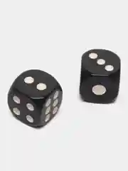 Черный кости игральные, кубики для настольных игр, белые и черные, набор 2, 4, 10 штук