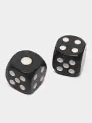 Черный кости игральные, кубики для настольных игр, белые и черные, набор 2, 4, 10 штук
