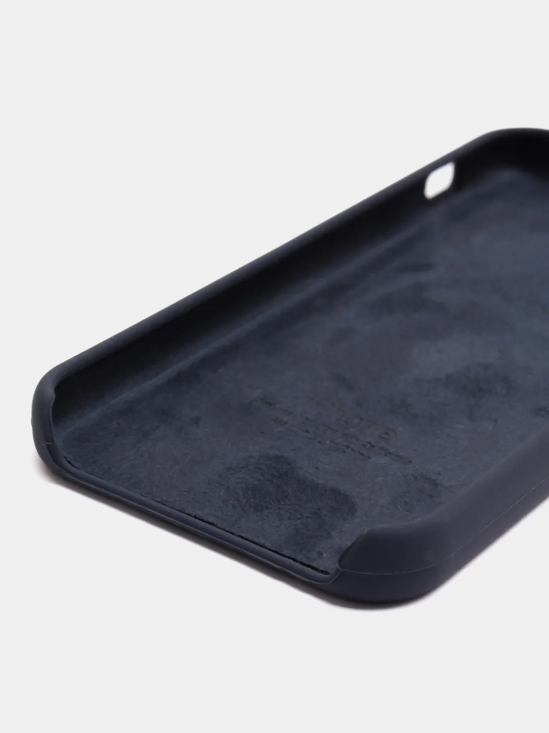 Темно-синий чехол для iPhone 11, 6S, 7, 8, XR, XS, 7+, XS Max, Silicone Case, с открытым низом