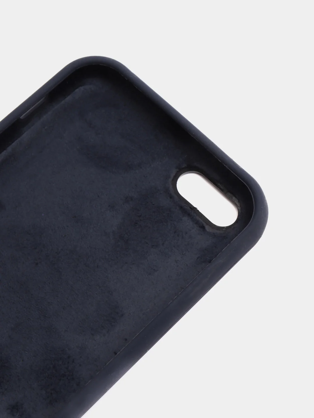 Темно-синий чехол для iPhone 11, 6S, 7, 8, XR, XS, 7+, XS Max, Silicone Case, с открытым низом