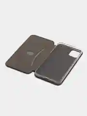 Черный чехол-книжка для iPhone 11 Pro Max, 11 Про Макс, экокожа