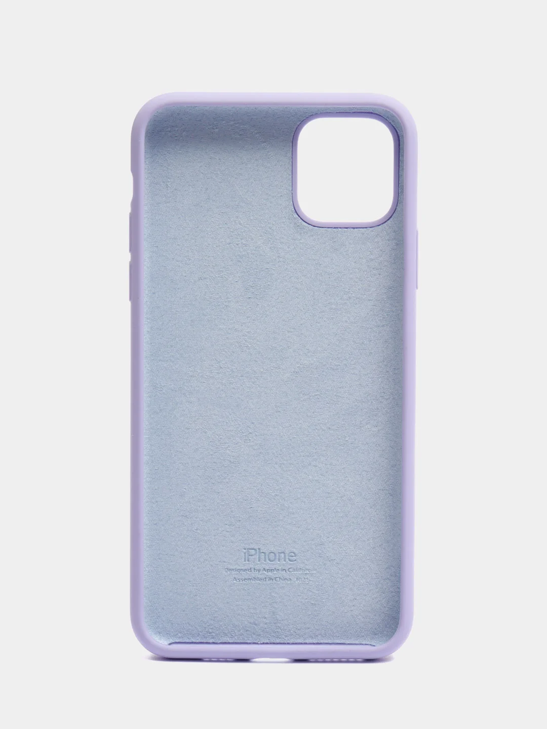 Лавандовый чехол для iPhone 12, 7+, 12 Pro Max, 11 Pro Max, XS Max, Silicone Case, с закрытым низом