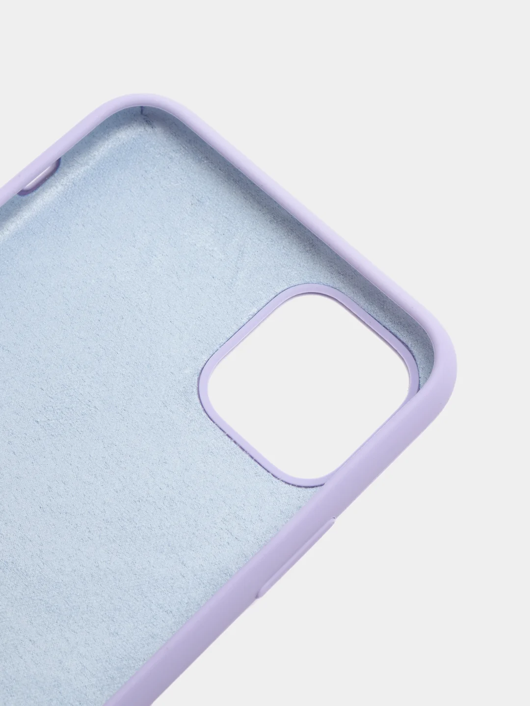 Лавандовый чехол для iPhone 12, 7+, 12 Pro Max, 11 Pro Max, XS Max, Silicone Case, с закрытым низом