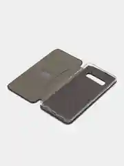 Черный чехол-книжка для Samsung Galaxy S10 Plus, S 10 Plus, s10+ экокожа (Самсунг С10 плюс)