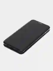 Черный чехол-книжка для Samsung Galaxy S10 Plus, S 10 Plus, s10+ экокожа (Самсунг С10 плюс)