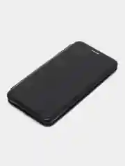 Черный чехол-книжка для Huawei P30 Lite, P 30 lite, экокожа