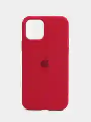 Бордовый чехол для iPhone 12, 7+, 12 Pro Max, 11 Pro Max, XS Max, Silicone Case, с закрытым низом