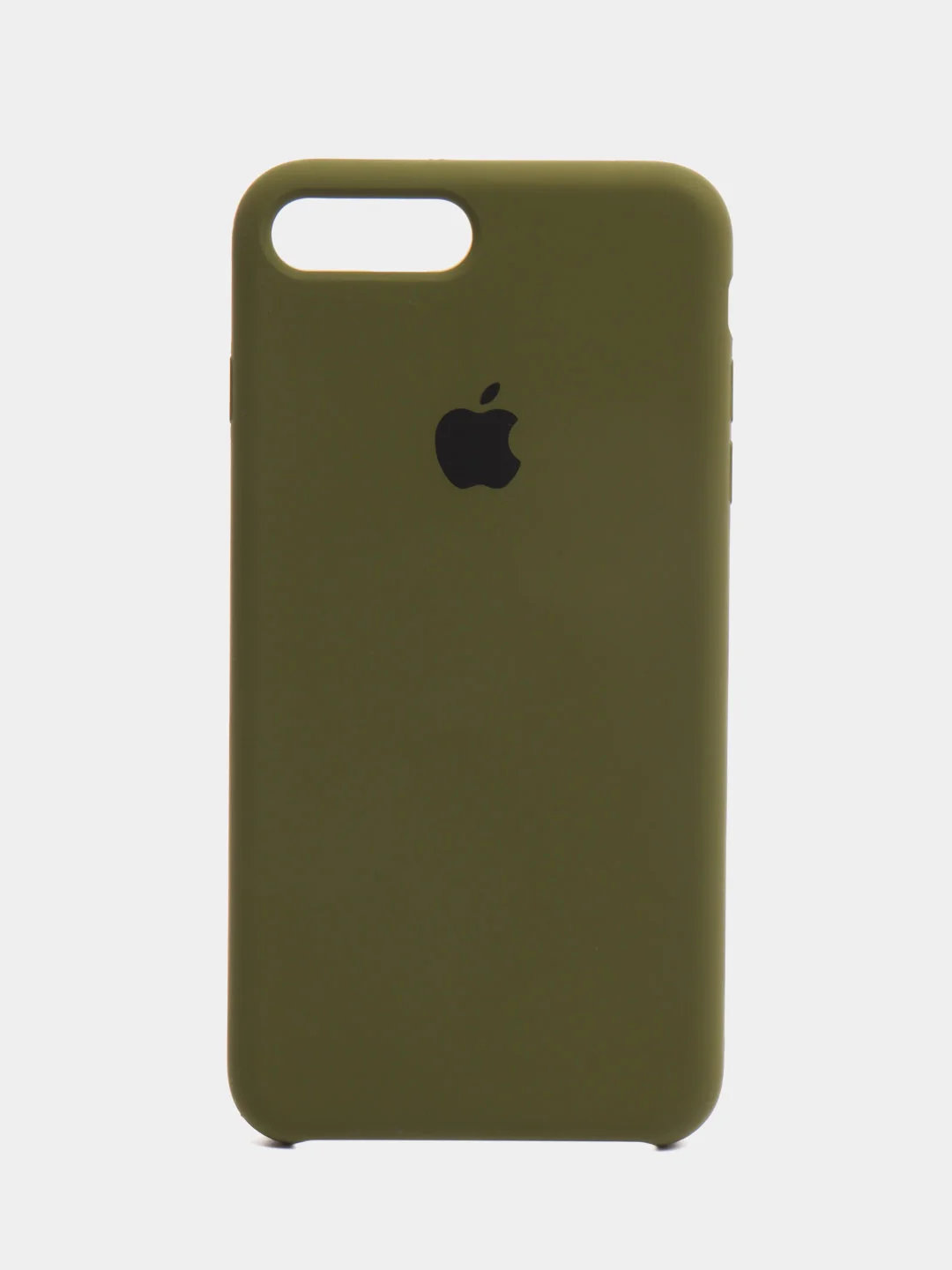 Зелёный хаки чехол для iPhone 11, 6S, 7, 8, XR, 7+, XS Max, 11 Pro Max, Silicone Case, с открытым низом