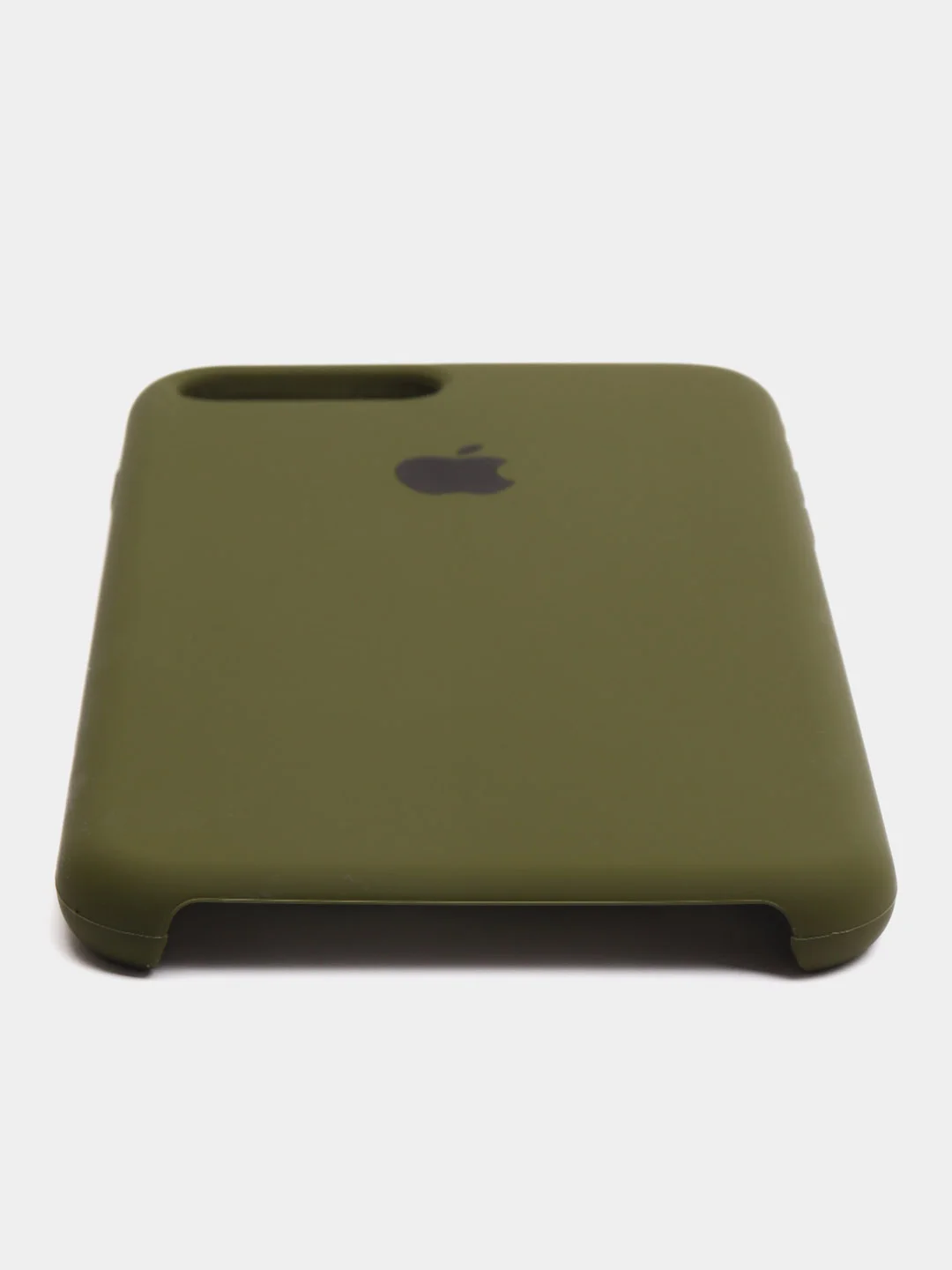 Зелёный хаки чехол для iPhone 11, 6S, 7, 8, XR, 7+, XS Max, 11 Pro Max, Silicone Case, с открытым низом