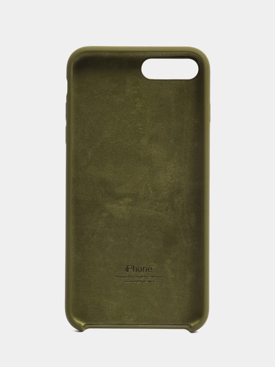 Зелёный хаки чехол для iPhone 11, 6S, 7, 8, XR, 7+, XS Max, 11 Pro Max, Silicone Case, с открытым низом