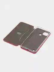 Красный чехол-книжка для Realme C 21 / C21 / Реалми С 21 / C21, экокожа