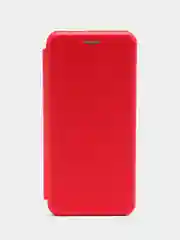 Красный чехол-книжка для Realme C 21 / C21 / Реалми С 21 / C21, экокожа