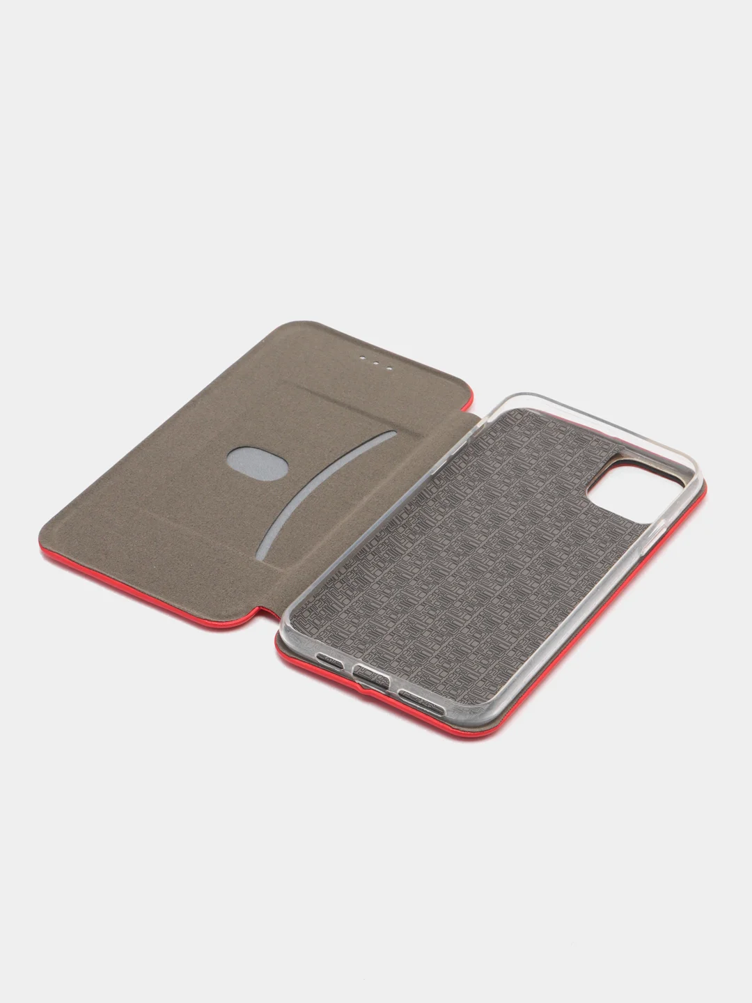 Красный чехол-книжка для iPhone 11 Pro Max, 11 Про Макс, экокожа