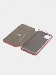 Красный чехол-книжка для iPhone 11 Pro Max, 11 Про Макс, экокожа