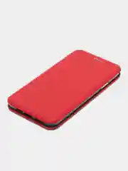 Красный чехол-книжка для iPhone 11 Pro Max, 11 Про Макс, экокожа