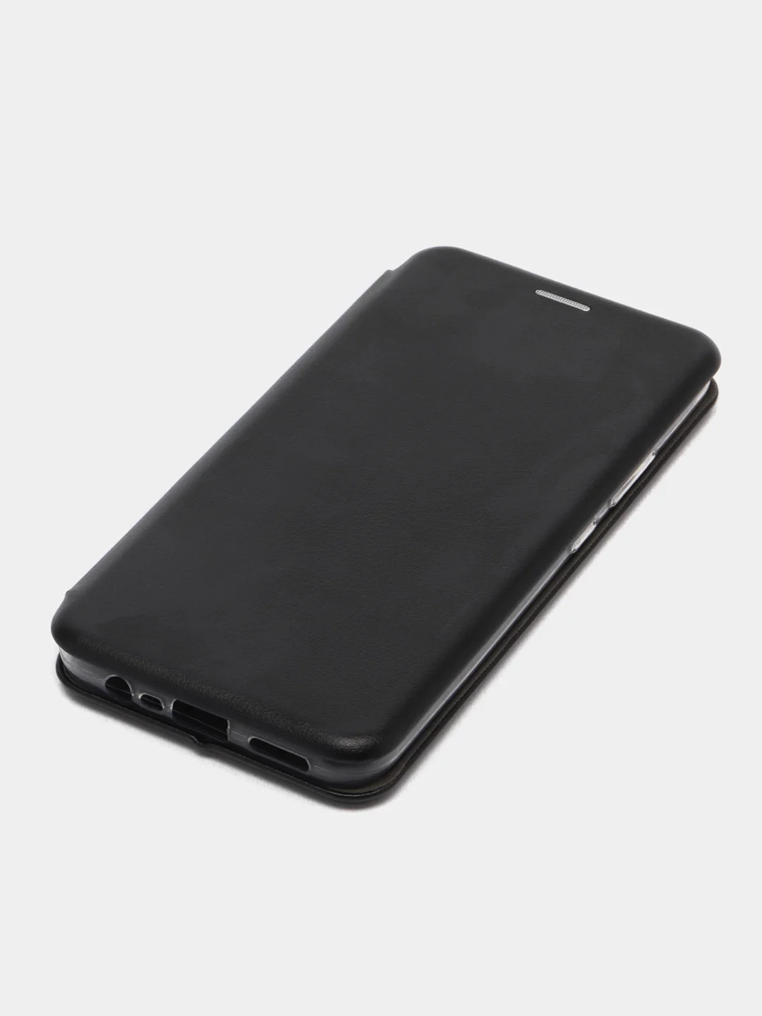 Черный чехол-книжка для Realme C 25/C25 (Реалми С 25/C25), экокожа