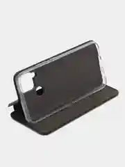 Черный чехол-книжка для Realme C 25/C25 (Реалми С 25/C25), экокожа