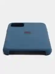 Синий меланж чехол для iPhone 11, 6S, 7, 8, XR, XS, 7+, XS Max, Silicone Case, с открытым низом