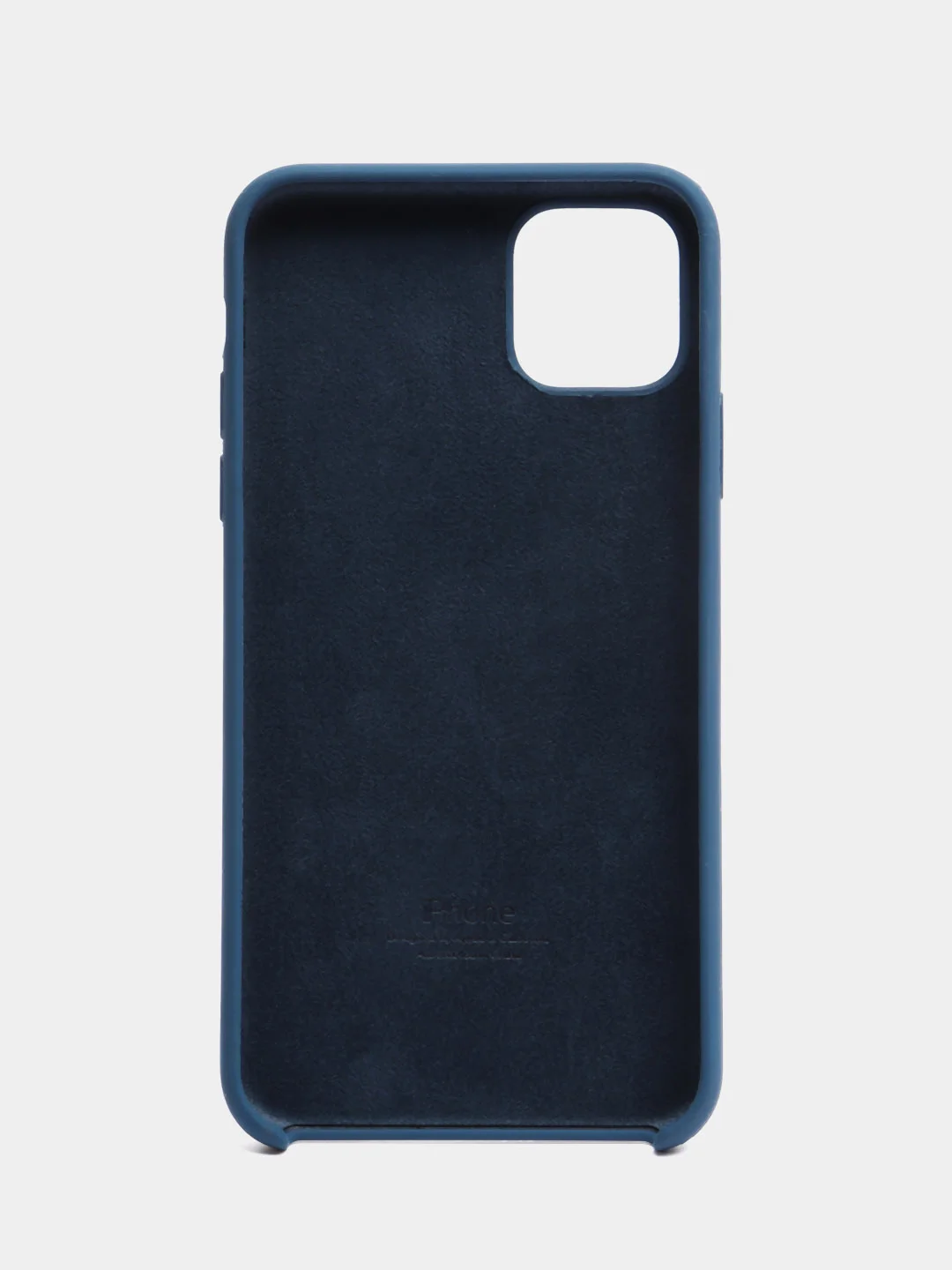 Синий меланж чехол для iPhone 11, 6S, 7, 8, XR, XS, 7+, XS Max, Silicone Case, с открытым низом