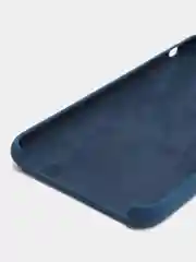 Синий меланж чехол для iPhone 11, 6S, 7, 8, XR, XS, 7+, XS Max, Silicone Case, с открытым низом