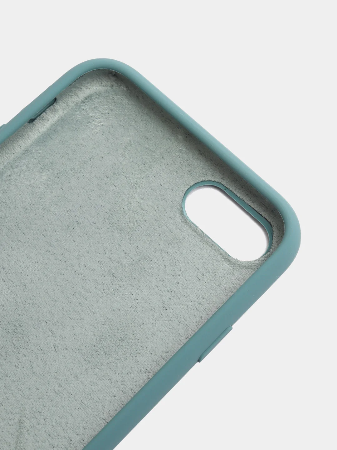 Тёмно-бирюзовый чехол для iPhone 12, 7+, 12 Pro Max, 11 Pro Max, XS Max, Silicone Case, с закрытым низом