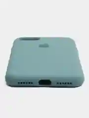 Тёмно-бирюзовый чехол для iPhone 12, 7+, 12 Pro Max, 11 Pro Max, XS Max, Silicone Case, с закрытым низом