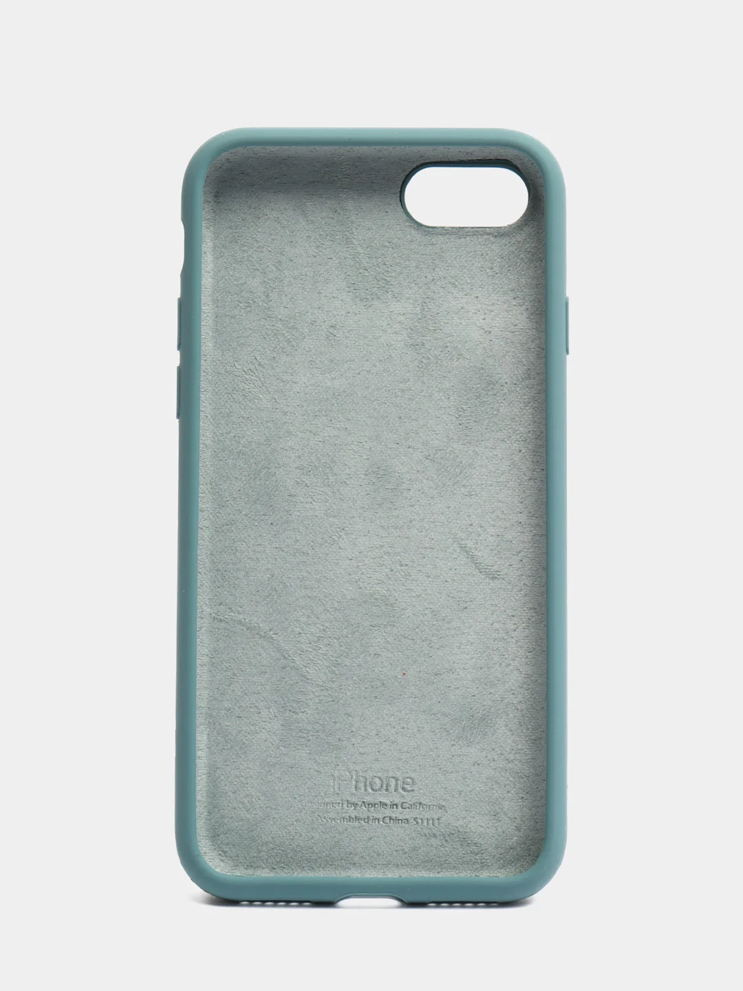 Тёмно-бирюзовый чехол для iPhone 12, 7+, 12 Pro Max, 11 Pro Max, XS Max, Silicone Case, с закрытым низом