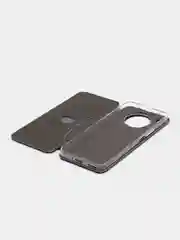 Серый чехол-книжка для Honor 50lite / 50 lite / Хонор 50 лайт, экокожа