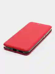 Красный чехол-книжка для Huawei Honor 8s (Хонор 8s), Y5 2019, из экокожи