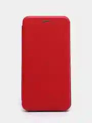 Красный чехол книжка для Huawei Honor 7A Pro (Хонор 7А Про), Y6 2018, экокожа