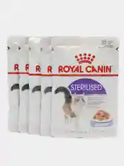 Роял Канин, Royal Canin кусочки в соусе, для стерилизованных котов и кошек, 5 шт, по 85 гр