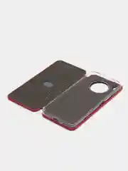 Красный чехол-книжка для Honor 50lite / 50 lite / Хонор 50 лайт, экокожа