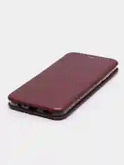 Бордовый чехол-книжка для Huawei Honor 9C, P 40 Lite E, Y 7 p, экокожа