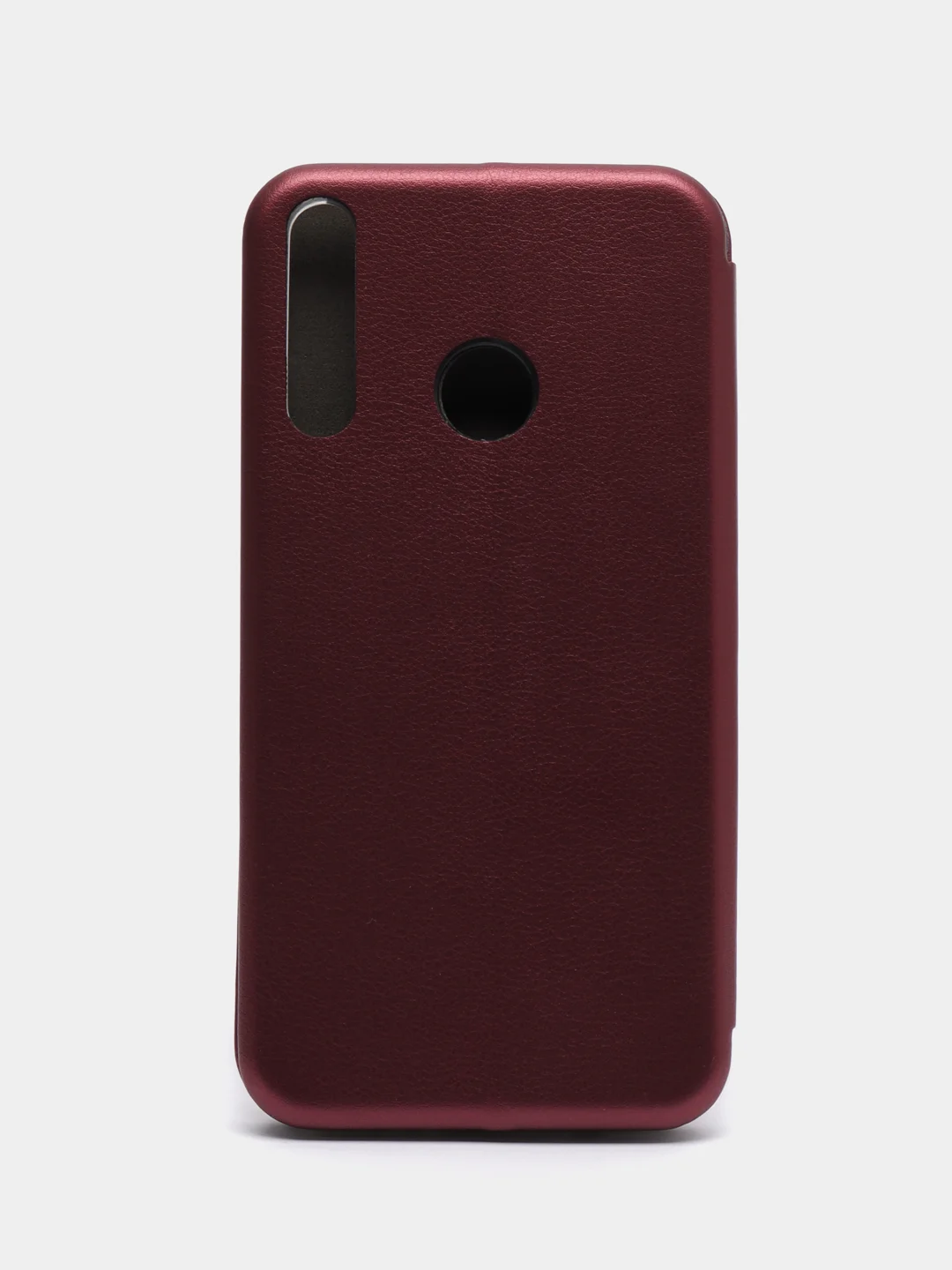 Бордовый чехол-книжка для Huawei Honor 9C, P 40 Lite E, Y 7 p, экокожа