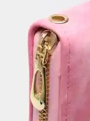 Фуксия женский кошелек, из искусственного нубука