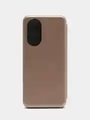 Золотой чехол-книжка для Honor 50 / Хонор 50, экокожа