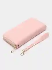 Розовый женский кошелек из экокожи, 10 цветов