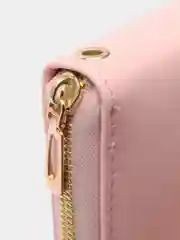 Розовый женский кошелек из экокожи, 10 цветов