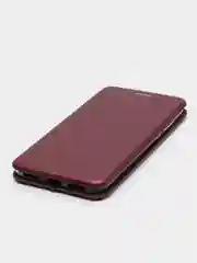 Бордовый чехол книжка для Huawei Honor 7A Pro (Хонор 7А Про), Y6 2018, экокожа
