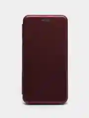Бордовый чехол книжка для Huawei Honor 7A Pro (Хонор 7А Про), Y6 2018, экокожа