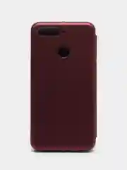 Бордовый чехол книжка для Huawei Honor 7A Pro (Хонор 7А Про), Y6 2018, экокожа