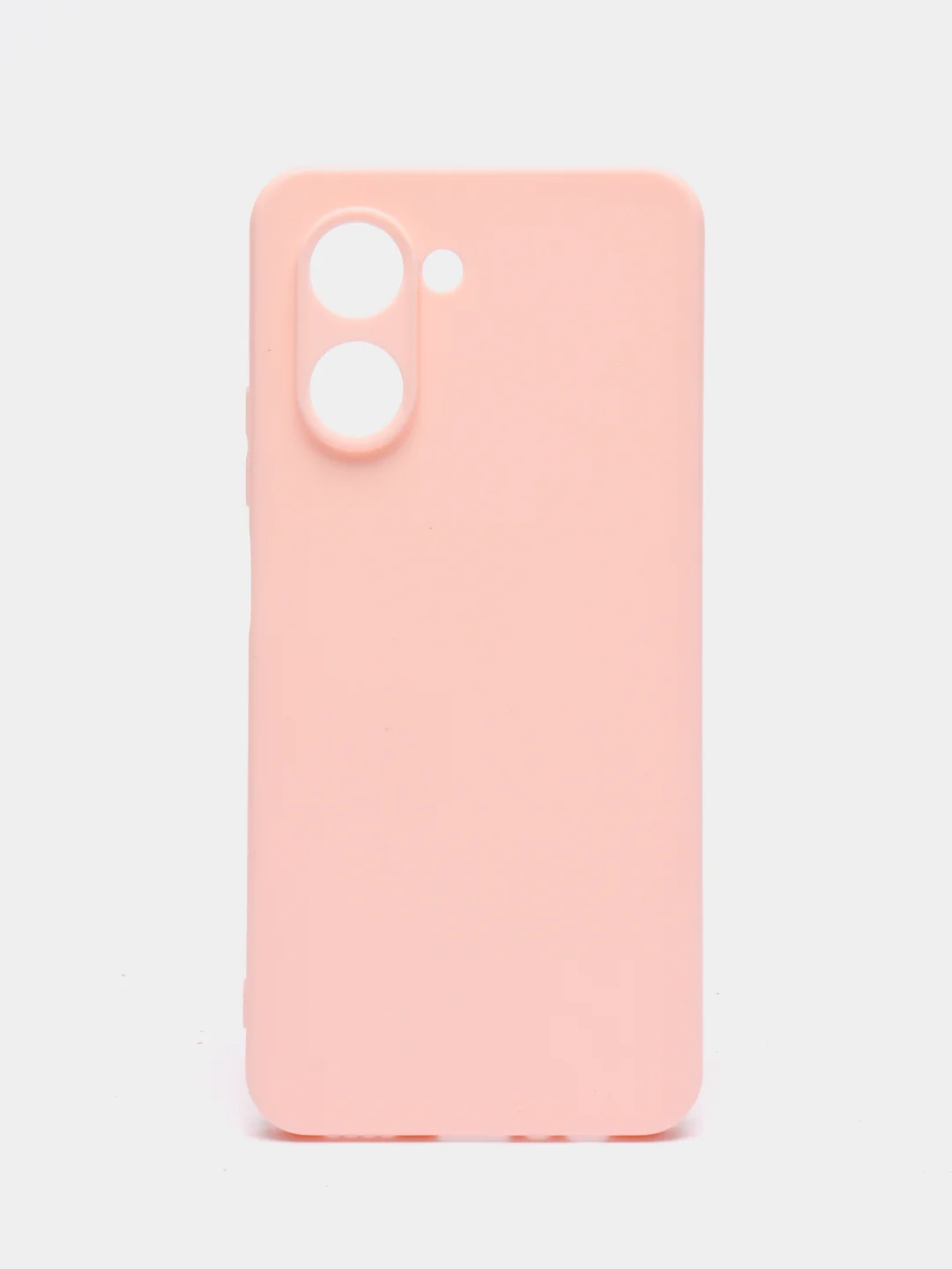 Розовый чехол Realme C30, C33, C35, 10 4G, 9i силиконовый с защитой камеры (Реалми С33)
