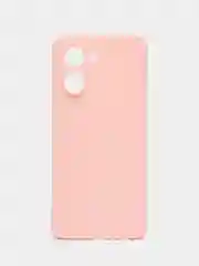 Розовый чехол Realme C30, C33, C35, 10 4G, 9i силиконовый с защитой камеры (Реалми С33)