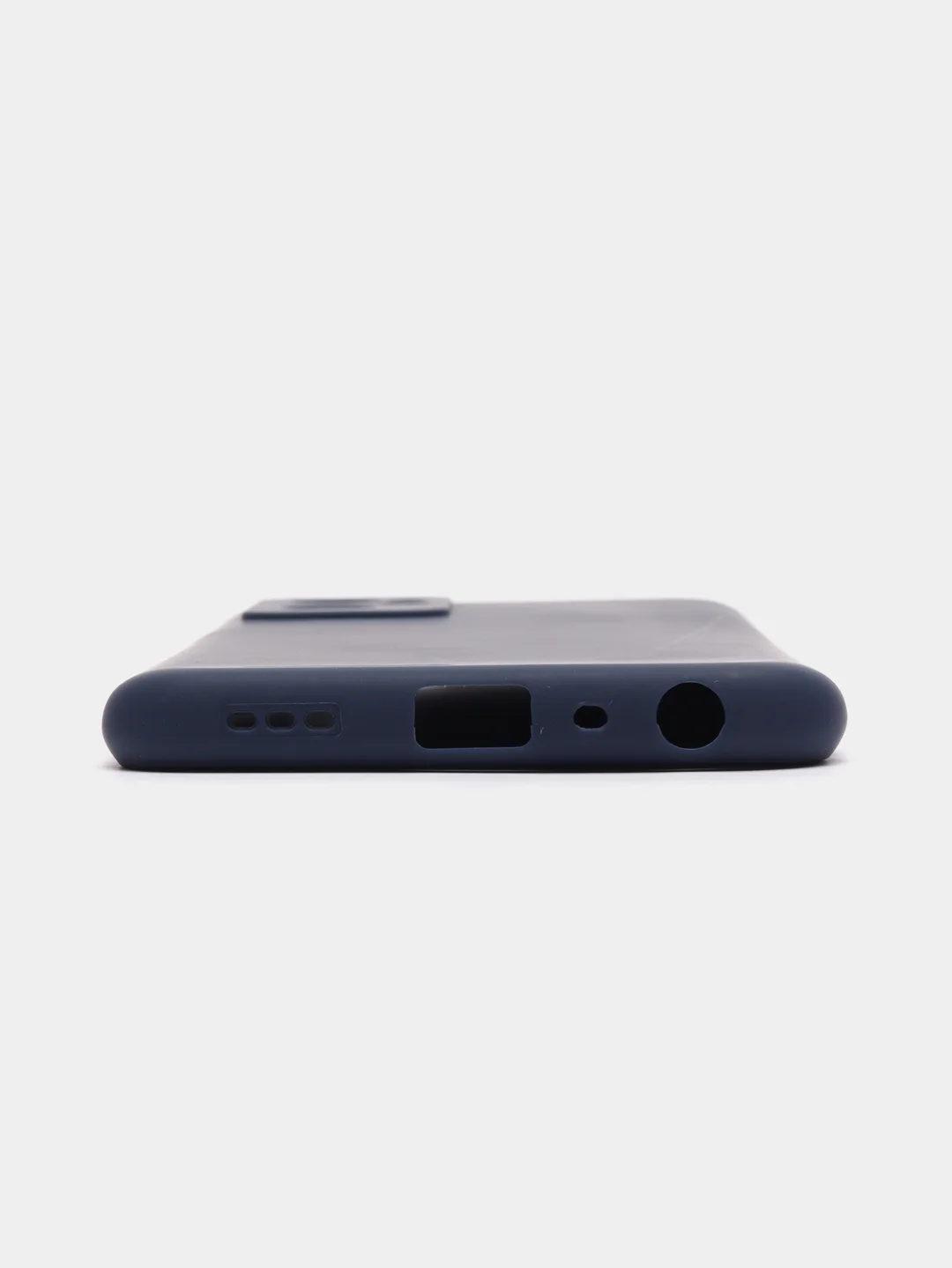 Темно-синий чехол Realme C30, C33, C35, 10 4G, 9i силиконовый с защитой камеры (Реалми С33)