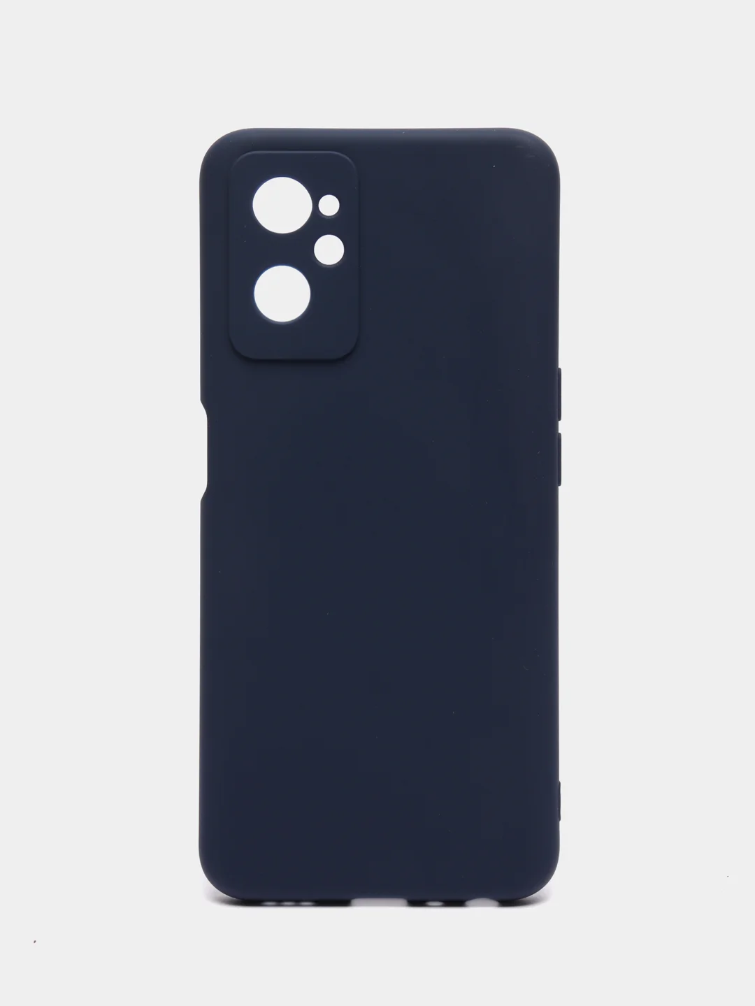 Темно-синий чехол Realme C30, C33, C35, 10 4G, 9i силиконовый с защитой камеры (Реалми С33)