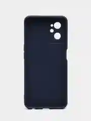 Темно-синий чехол Realme C30, C33, C35, 10 4G, 9i силиконовый с защитой камеры (Реалми С33)