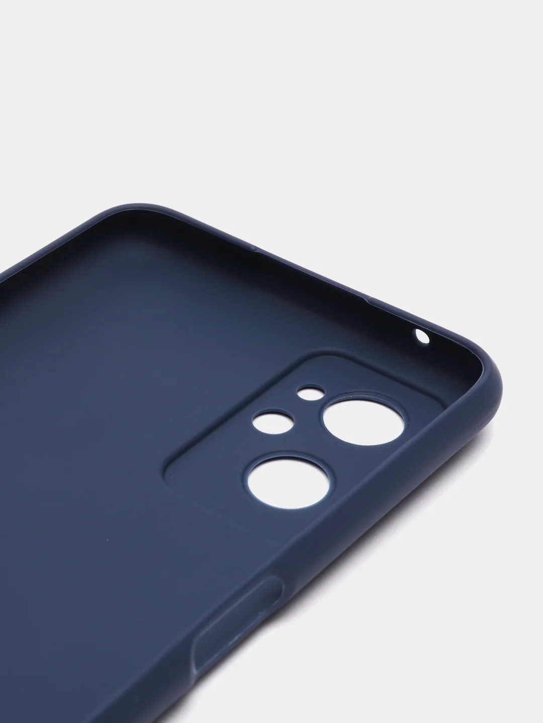 Темно-синий чехол Realme C30, C33, C35, 10 4G, 9i силиконовый с защитой камеры (Реалми С33)