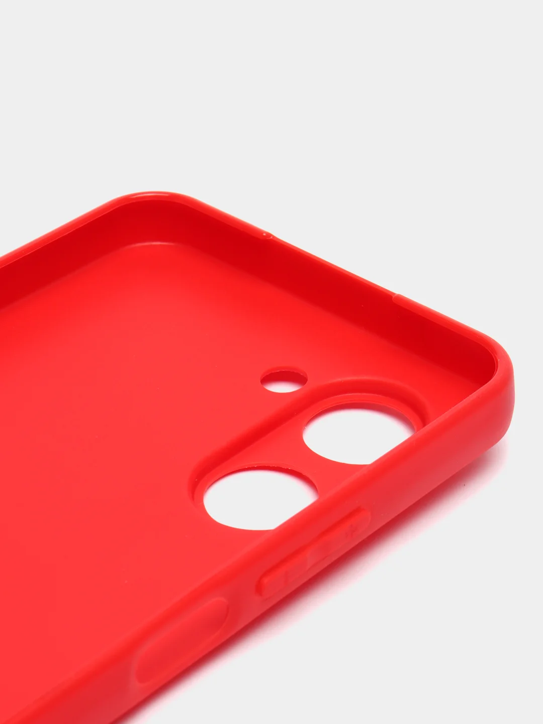 Красный чехол Realme C30, C33, C35, 10 4G, 9i силиконовый с защитой камеры (Реалми С33)